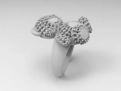 anillo oso  3D print model