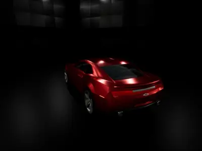 Sport Sedan Car Low-poly 3D model