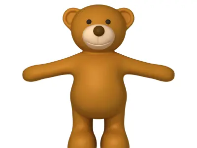 Teddy Bear Cartoon 3D model