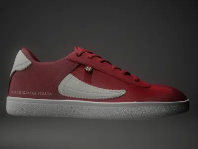 Fila Shoes Low-poly 3D model