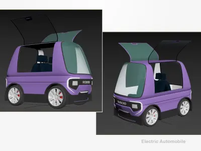 Electric concept  car ROBOID 3D model