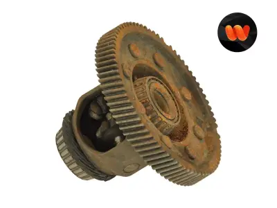 Rusty Gear Raw Scanned 3D model