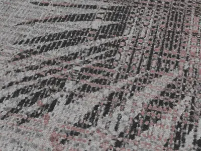 Tropical Fiery Carpets  Textures and material close up 3D model