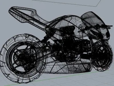 suzuki concept bike Low-poly 3D model