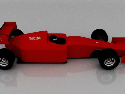 F1 Car Toys Low-poly 3D model