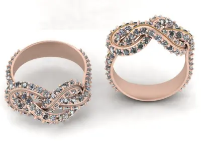 3d-model Knot ring 3D print model