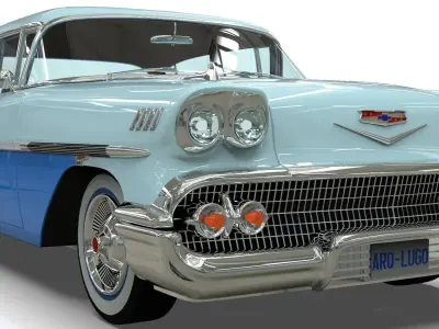 Chevrolet Belair Sedan 1958 3D Model 3D model