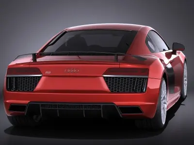 Audi R8 V10 Plus 2016 VRAY 3D model