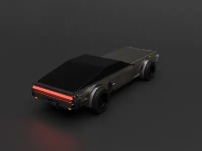 SCI-FI MUSCLE CAR 3D model