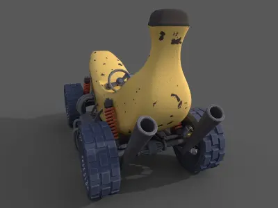 banana car 3D model
