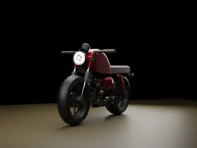 Cafe Racer  v08 high quality  3d model  Free 3D model
