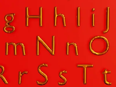 Balloons Alphabet 3D Model Free 3D model