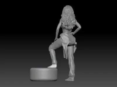 Formula one RACE GIRL PITSTOP MONZA 4 3D print model