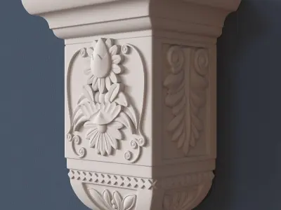 Decorative Corbel 3D model 11