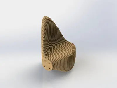 Parametric Chair C 3D model
