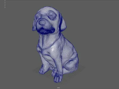 LABRADOR retriever Low-poly 3D model