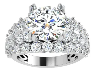Luxury Woman Ring 4385 3D print model