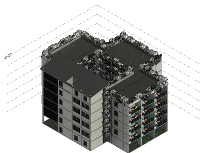 Shared Housing - Revit Model 3D model