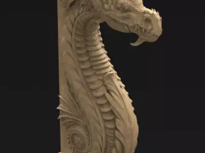 Corbel Decorative Dragon 2 3D print model