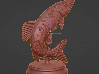 Northern Pike  Decorative Fish Sculpture 3D print model