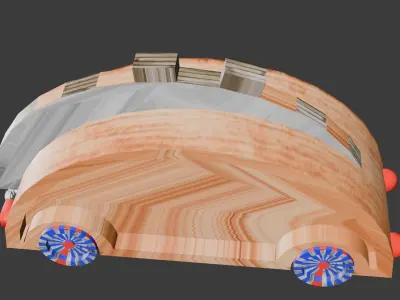 CARTOON  CAR  3D print model