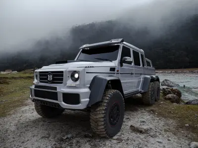 Mercedes Brabus G700 6x6  Low-poly 3D model