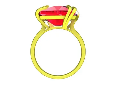 Luxury Art Diamond Ring for Lady 3D Model A5253 3D print model