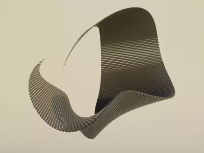 Abstract Model V12 Low-poly 3D model