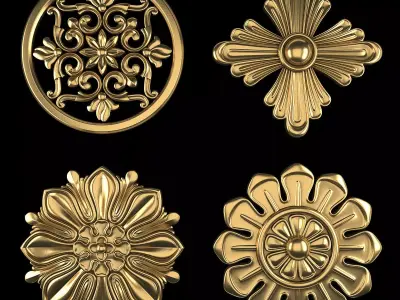 Ornament Element Pack 25 3D model