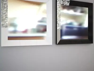 Moda w-mir decorative mirror set Low-poly 3D model