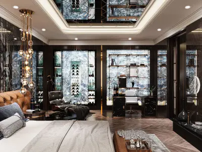 Master bedroom 3D model