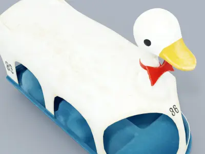 Duck paddle boat 3D model