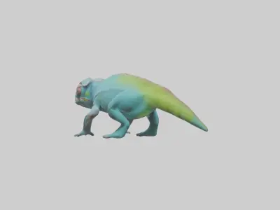 Chameleon blending in model 3D model