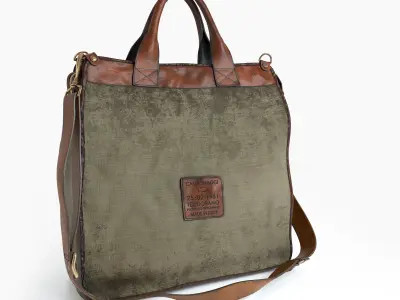 The Campomaggi Large Fabric Shopper Bag  3D model