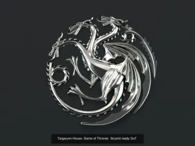 Coats of arms of the great houses of Game of Thrones 3D Model Collection