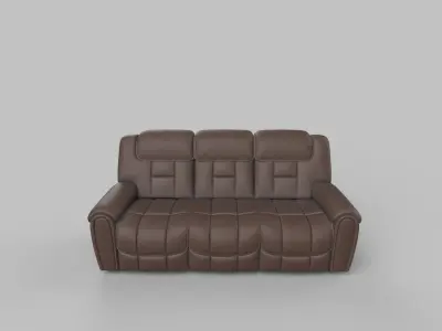 realistic sofa Low-poly 3D model