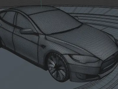 tesla-mode s final-v2 car 3D model