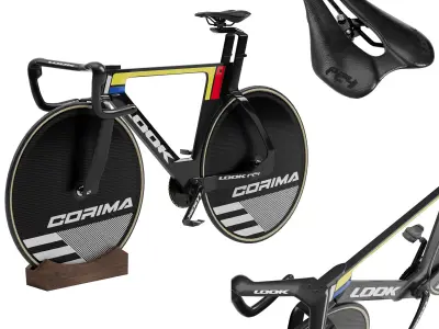 Track bike Look p24 3D model