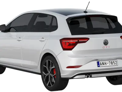Volkswagen Polo GTI 2022 3D model
