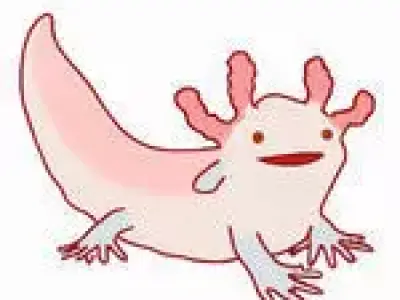 The Axolotil Baby- Complete Eddition Low-poly 3D model