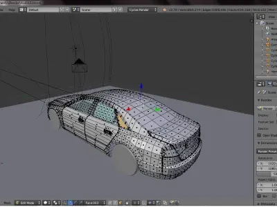 Audi A8 2011 Low-poly 3D model
