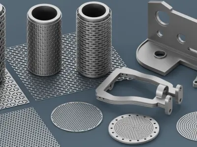 Hard Surface Mechanical Kitbash  Quad Topology  Volume 1 Low-poly 3D model