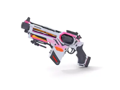 Vibrant Blaster model pack Low-poly 3D model