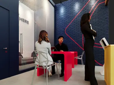 Exhibition Stand -  7m x 5m 3D model - 50m 3D model 3D model 3D model