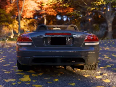 2010 VIPER SRT-10 CONVERTIBLE Low-poly 3D model