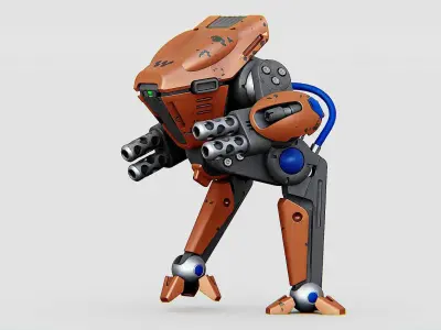 BATTLE DROID TORROUS Rigged for Unreal Engine - Unity - MIXAMO 3D model