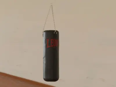 Punch Bag Low-poly 3D model