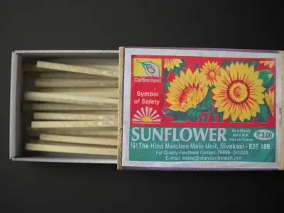 Match Box Low-poly 3D model