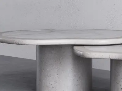 Joan Duo Onyx Coffee Table 3D model