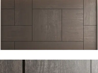 Decorative wall panel set 6 3D model